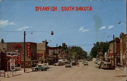 Main Street Spearfish, SD Postcard Postcard