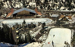 Blythe Ice Arena and Nevada Olympic Building Postcard