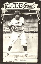 All-Time Greats - Billy Herman Postcard