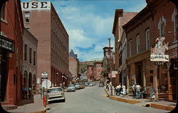 Looking West on Eureka Street Central City, CO Postcard Postcard