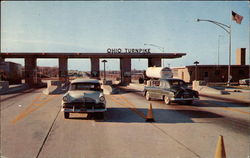 Main Entrance to Ohio Turnpike from Penn. going West Cars Postcard Postcard