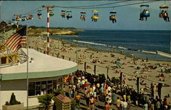 Boardwalk in Santa Cruz Postcard