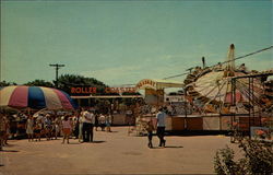 Along the Midway, Beech Bend Park Postcard