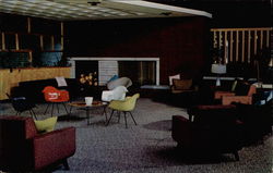 Officers' Club, Loring Air Force Base - Main Lounge Postcard