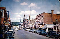 Main Street Looking West Postcard