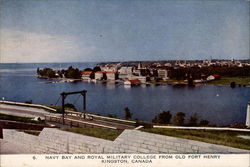Navy Bay and Royal Military College from Old Fort Henry Postcard