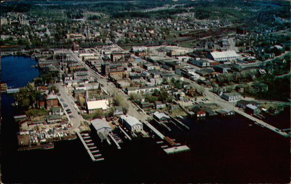 Aerial View of Kenora ON Canada Ontario