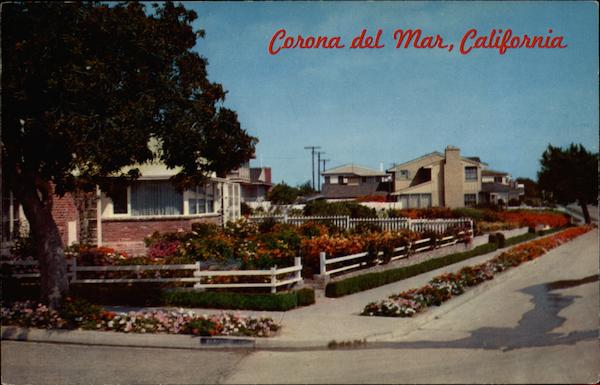 Colorful Gardens corona Del Mar California