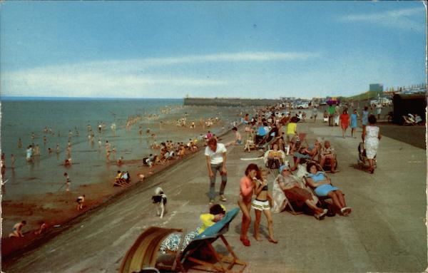 Beach and Promenade Wallasey England Merseyside