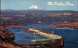 the Dalles DAm Oregon Postcard Postcard