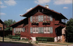 Chalet of the Golden Fleece New Glarus, WI Postcard Postcard