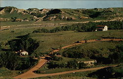 Aerial View of the Chateau De Mores Postcard