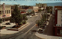 Main Street and Business District Postcard