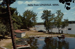 Hello From Longville, Minn Postcard