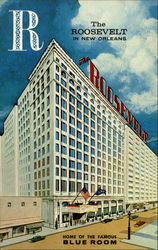 The Roosevelt in New Orleans, Home of the Famous Blue Room Postcard