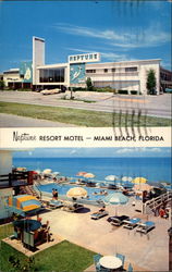 Neptune Resort Motel Miami Beach, FL Postcard Postcard