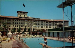 Ambassador Hotel and Pool Postcard