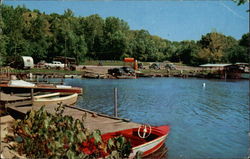 Boat Harbor, Pere Marquette State Park Postcard