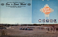 Sun 'n Sand Motel Santa Rosa, NM Postcard Postcard