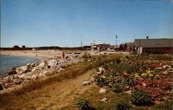 Old Fishermen's Houses Rye Beach, NH Postcard Postcard
