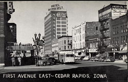 First Avenue East Cedar Rapids, IA Postcard Postcard