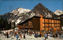 Colorful, New Swiss Modern SkiHaus at Snoqualmie Summit Ski Area Postcard