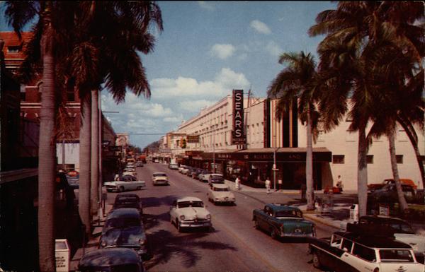 View of Main Business Section Fort Myers Florida
