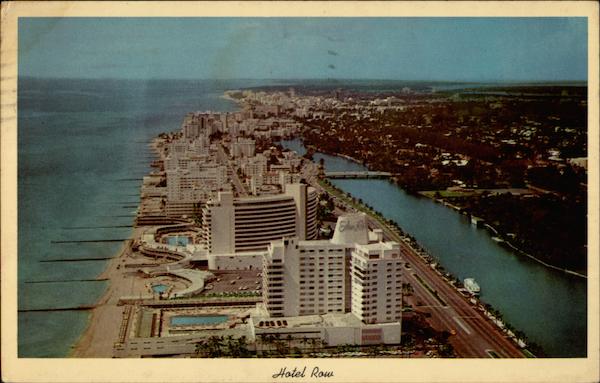 Hotel Row Miami Beach Florida