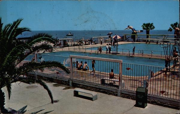 Swimming Pools at Pontchartrain Beach New Orleans Louisiana