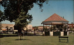 Public Square and Band Stand Postcard