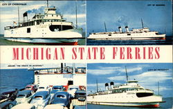 Michigan State Ferries Postcard Postcard