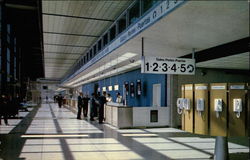 A view of the conourse at Winnipeg's International Airport Manitoba Canada Postcard Postcard