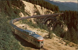 The Canadian CP rail scenic dome train Postcard