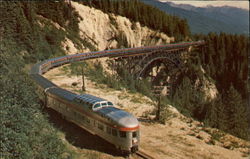 The Canadian CP rail scenic dome train Vancouver, BC Canada British Columbia Postcard Postcard