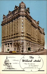 The Willard Hotel "The Residence of Presidents" Postcard