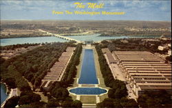 The Mall from the Washington Monument District Of Columbia Washington DC Postcard Postcard