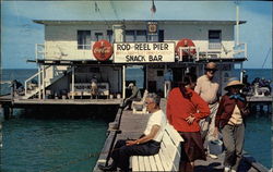 Rod and Reel Pier, Anna Maria Beach Postcard