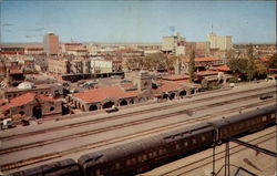 Fred Harvey Indian Building and Alvarado Hotel Postcard