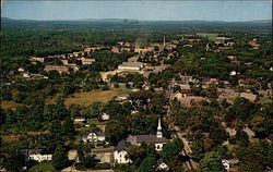 Aerial view of the Universtiy of New Hampshire and the town Durham, NH Postcard Postcard