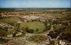Aerial View of Traffic Circle Postcard