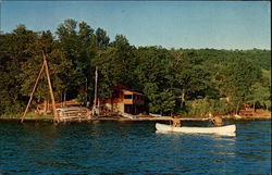 Steuben Area Council Camp Gorton BSA Dundee, NY Boy Scouts Postcard Postcard