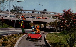 Tomorrowland Autopia Postcard