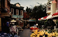 Flower Mart at Disneyland Postcard