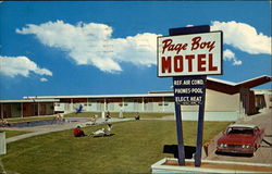 Page Boy Motel Arizona Postcard Postcard