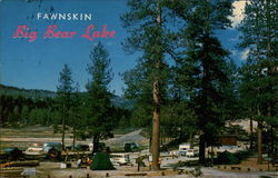 Fawnskin Camp Grounds Big Bear Lake, CA Postcard Postcard