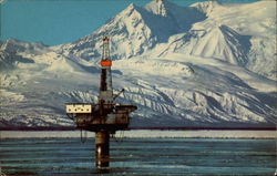 Alaskan Oil Well Cook Inlet, AK Postcard Postcard