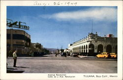 Avenue Revolution Tijuana, Mexico Postcard Postcard