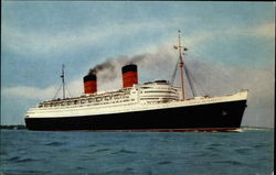 R.M.S. Queen Elizabeth Cruise Ships Postcard Postcard