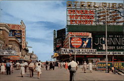 Strolling on the FamousTen Mile Boardwalk Postcard