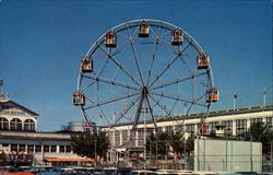Ferris Wheel in Steeplechase Park Coney Island, NY Postcard Postcard